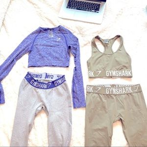 GymShark 2 sets, 4 pieces, selling together, all S